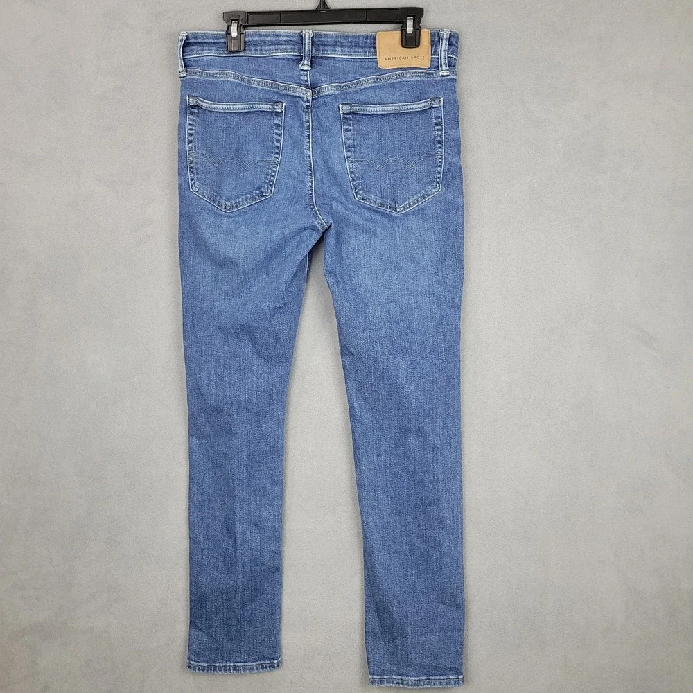 American Eagle Outfitters‎ Jeans Mens 32x32 Blue Denim Cotton Stretch Slim Fit